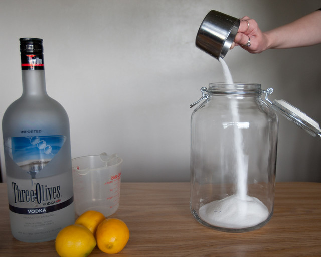 Add 1 Cup sugar to the jar.